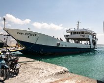 Antiparos 2016 Fähre im Hafenn von Antiparos