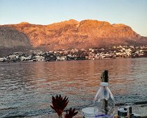 Kalymnos 2019 Sonnenuntergang, On the Rocks Café, Telendos