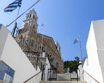Kalymnos 2019 Aufgang zu Agios Nikolaos Kirche