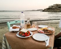 Naxos 2017 Restaurant Kavouri am Agios Georgios Beach