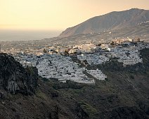 Santotorin 2016 Blick auf Firostefani vom Hotel